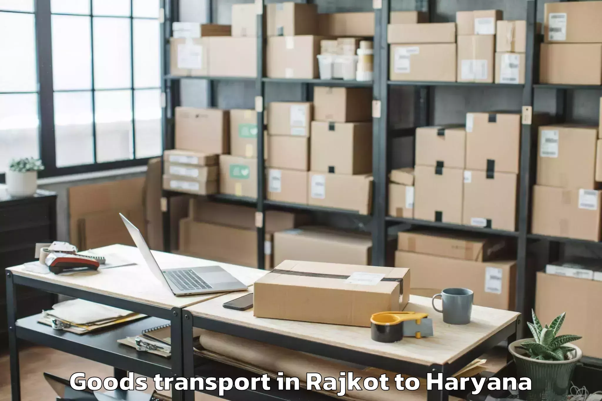 Top Rajkot to Bahal Goods Transport Available